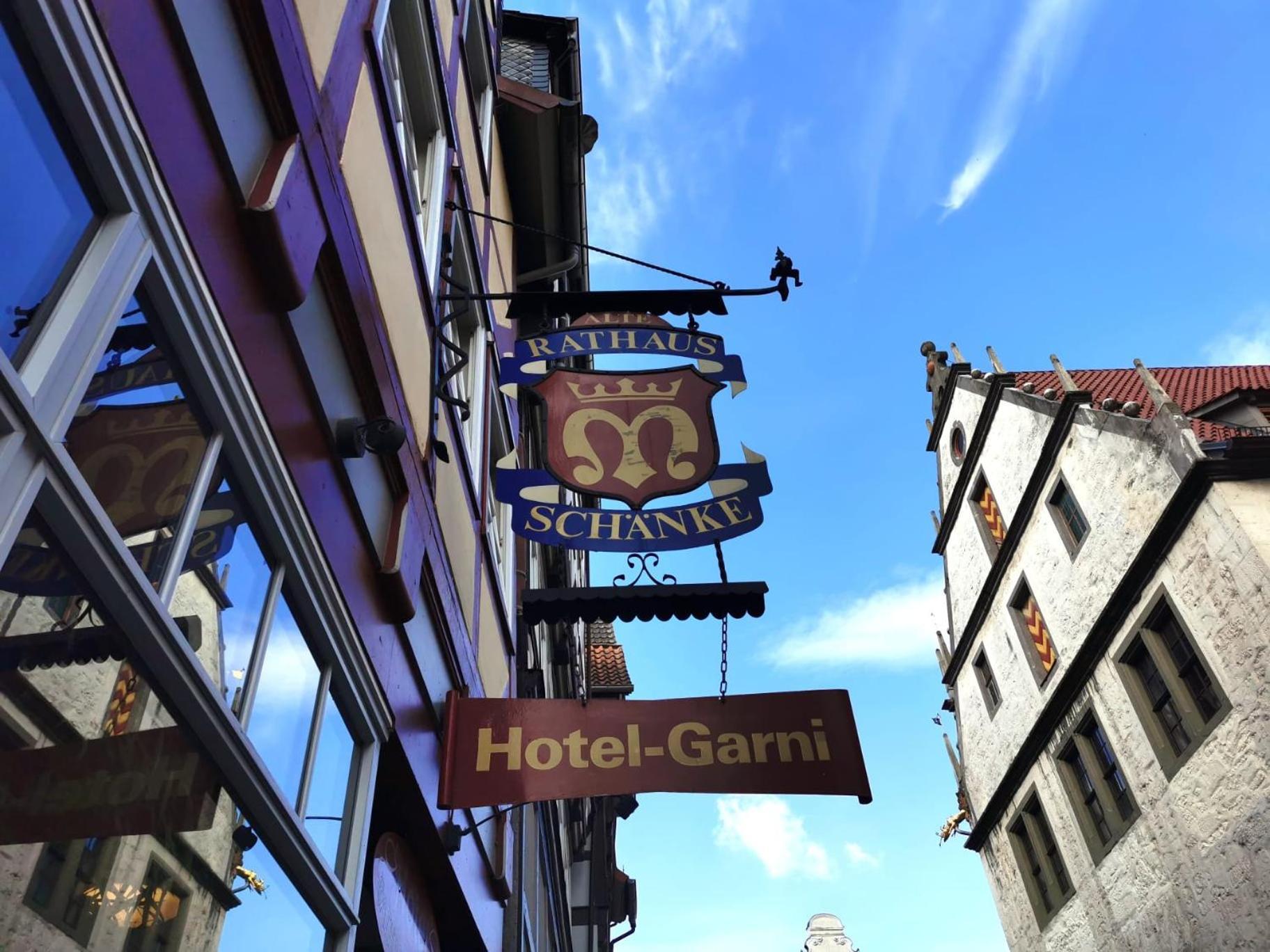 Hannoversch Münden Alte Rathausschaenke - Hotel Garni מראה חיצוני תמונה