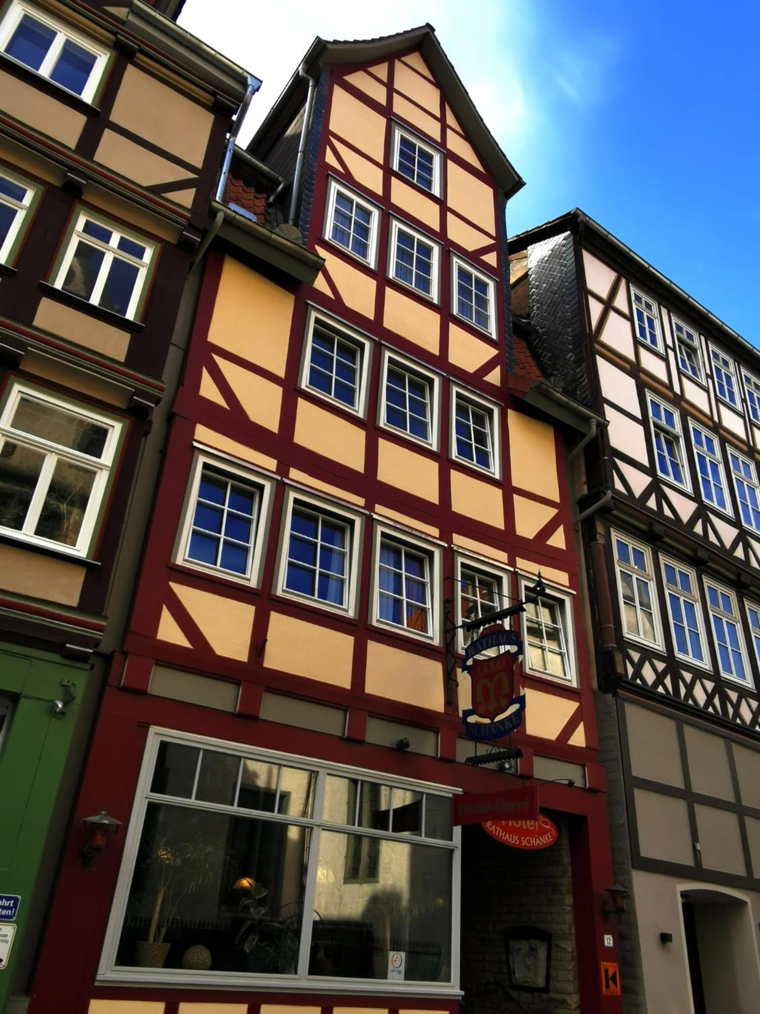 Hannoversch Münden Alte Rathausschaenke - Hotel Garni מראה חיצוני תמונה